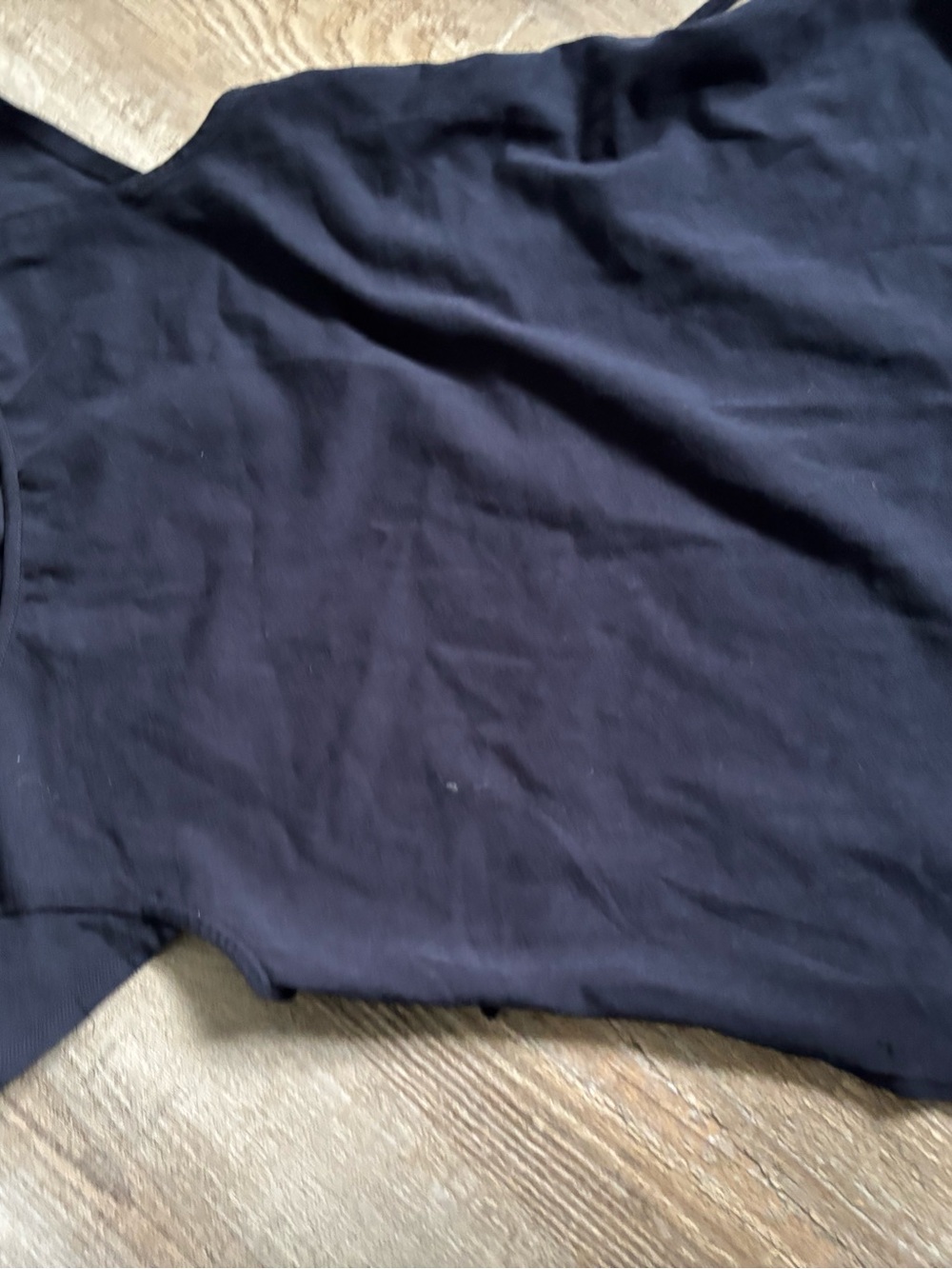 Garage , super dark blue almost sleeveless fitted top